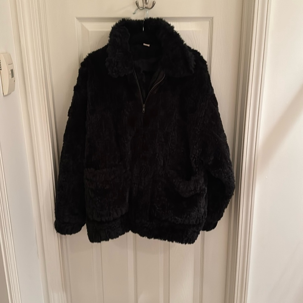 H&M oversized faux jacket
